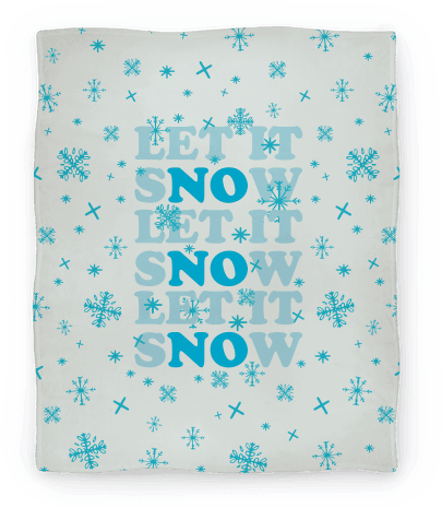Let It Snow Blanket - Let It Snow Tote Bag: Funny Tote Bag From Lookhuman. (484x484), Png Download