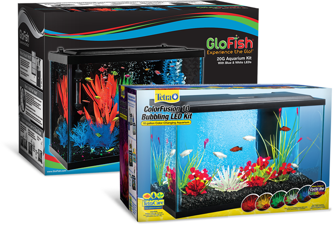 Aquarium Kits Make Setting Up Quick And Easy Also, - 60 Gallon Aquarium Setup Led (677x458), Png Download