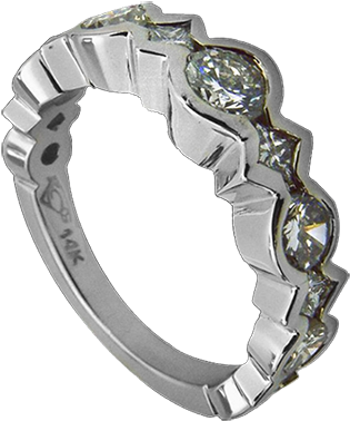 Custom Design Ladies Wedding Rings And Mens Wedding - Wedding Ring (400x405), Png Download