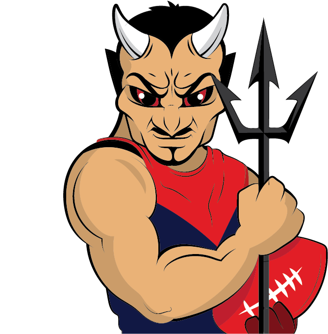 Demon Clipart Demonic - Go Melbourne Demons (792x777), Png Download