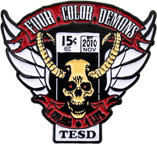 Four Color Demons Enamel Pin - Tell 'em Steve-dave! (600x600), Png Download