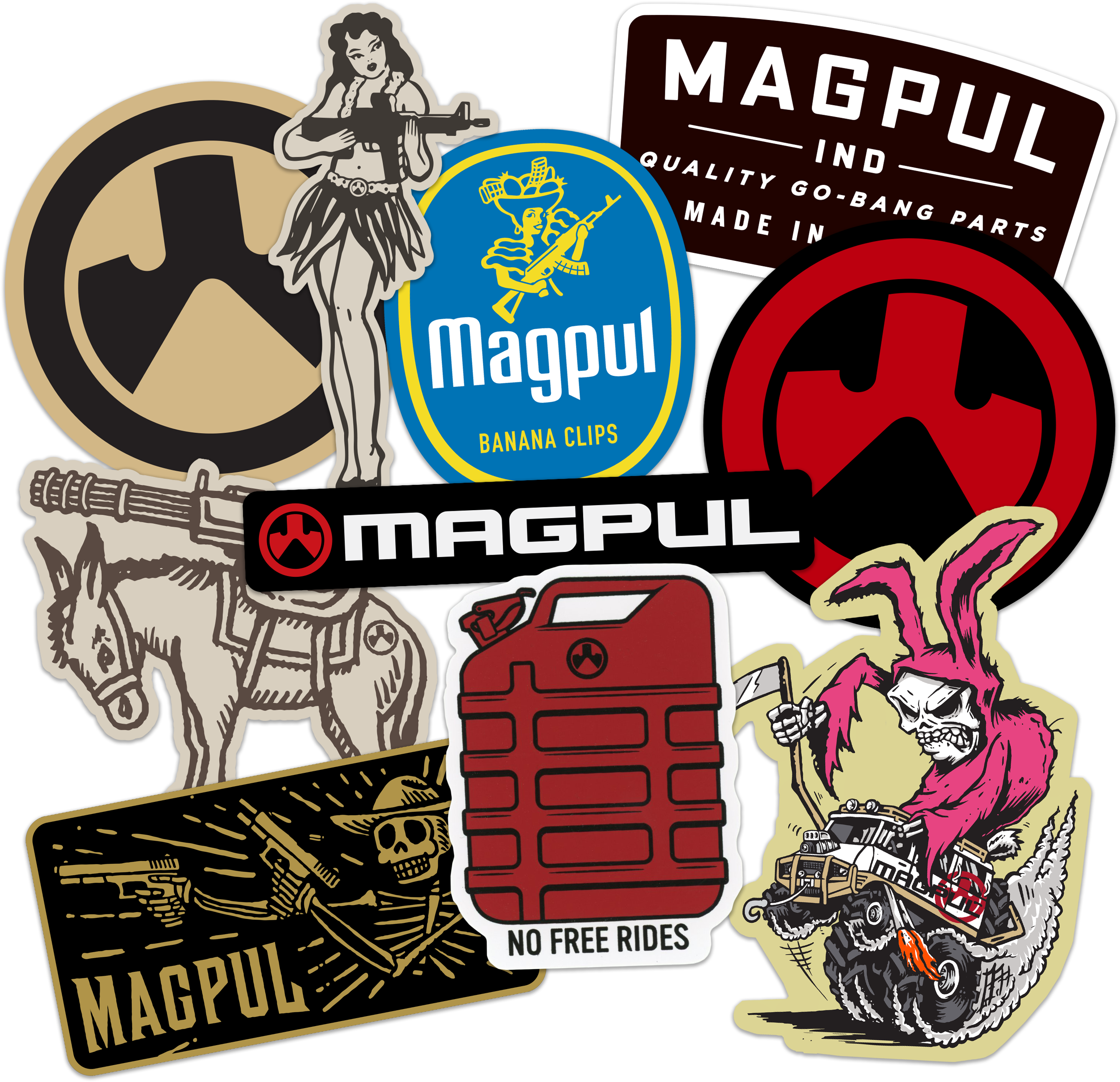Magpul Go Bang Mid Crown Snapback Cap Cotton/polyester (3000x3000), Png Download