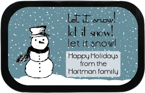 31084 Let It Snow Lg 500×500 - Snowman (500x500), Png Download