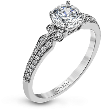Tr717 Semi 18k Ring - Sylvie Engagement Ring (400x400), Png Download