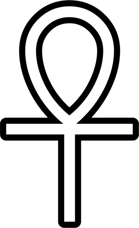 And On The Other Hand, The "satanic Cross" , Also Known - Death And Life Symbols (458x750), Png Download