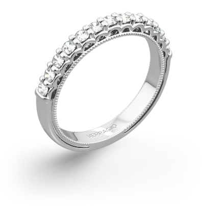Verragio Classic 901sw Diamond Wedding Ring - Wedding Ring (500x500), Png Download