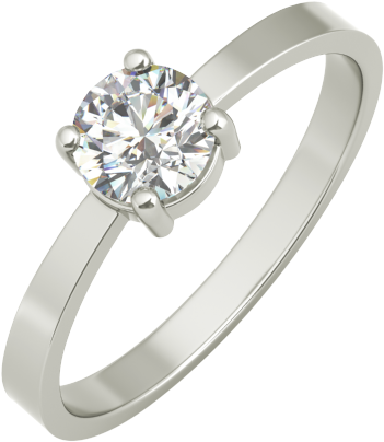 Monica Sterling Silver Engagement Ring - Engagement Ring (600x600), Png Download