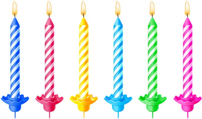 Imagem De Festa Vela De Aniversário 3 Png - Birthday Candles Png (701x431), Png Download