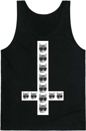 Satan Cat Tank Top - Forget Glass Slippers This Princess Wears Sneakers (484x484), Png Download