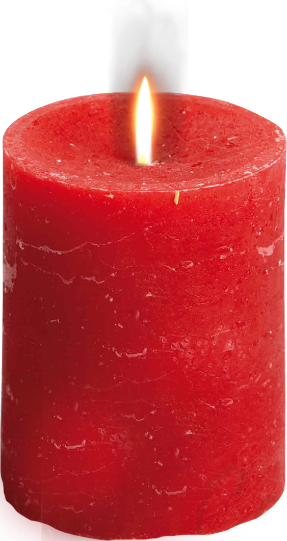 La Vela Roja Es Utilizada En Ceremonias O Rituales - Unity Candle (563x1061), Png Download