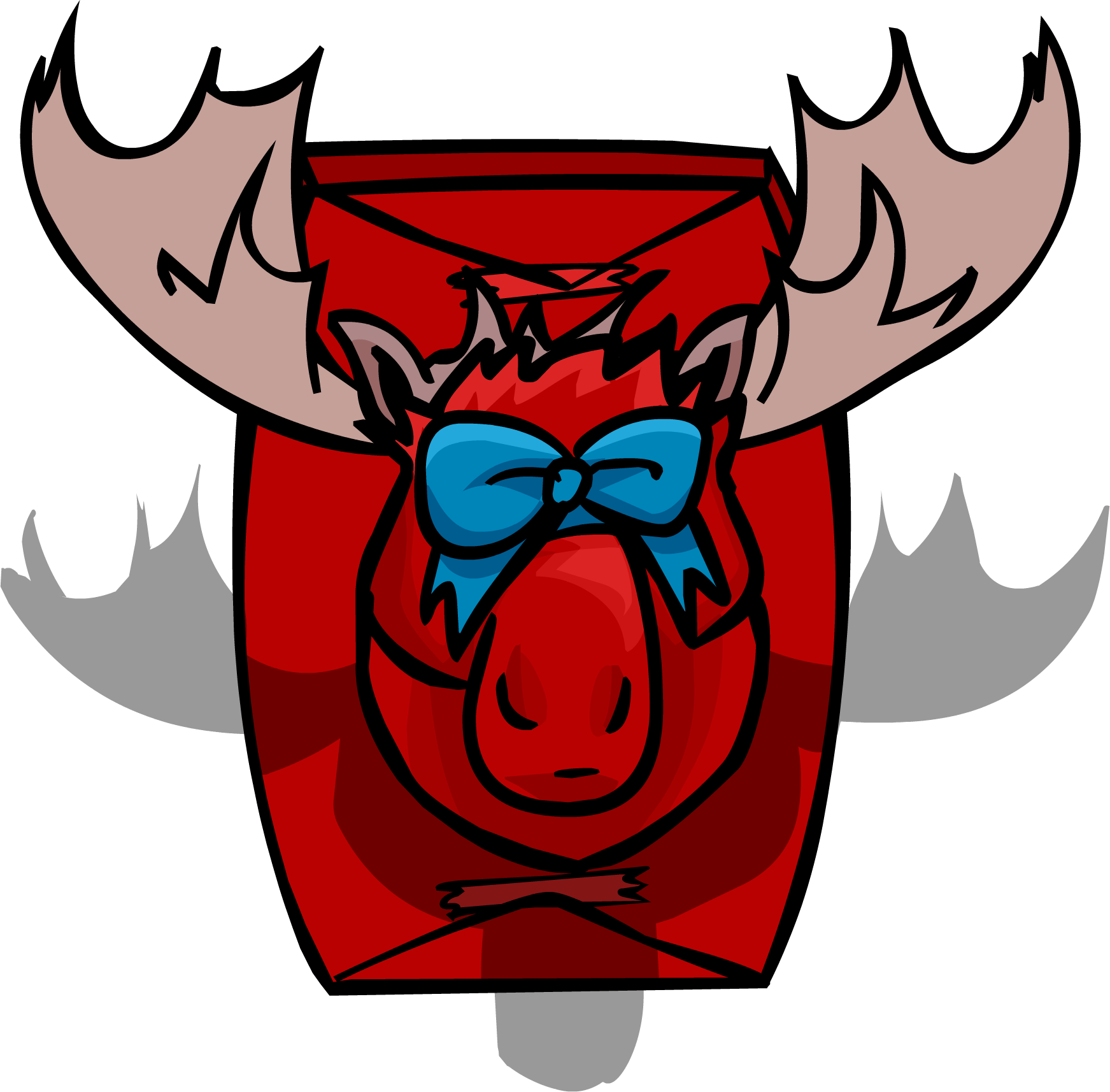 Moose Head Sprite 004 - Cartoon (1743x1714), Png Download