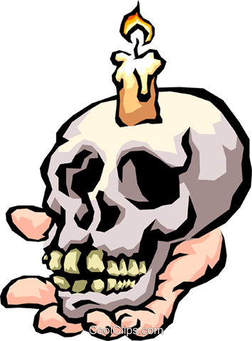 Calavera Con Vela Libres De Derechos Ilustraciones - Represent Hamlet (354x480), Png Download