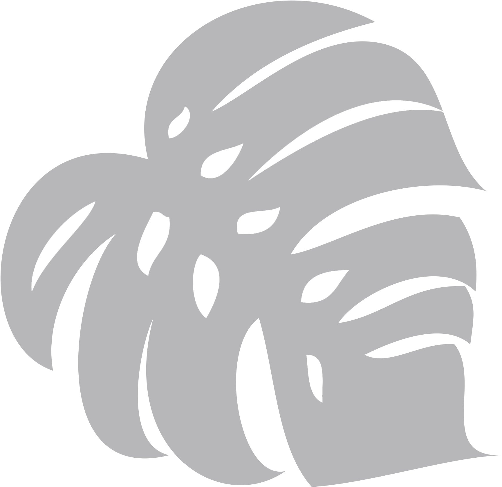 Web - Cartoon Monstera Leaf (1750x1730), Png Download