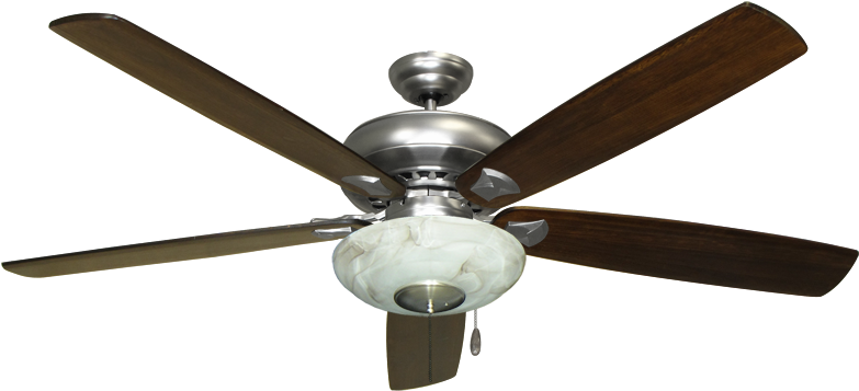 Tiara Satin Steel Ceiling Fan With 72″ Arbor Series - Ceiling Fan (800x392), Png Download