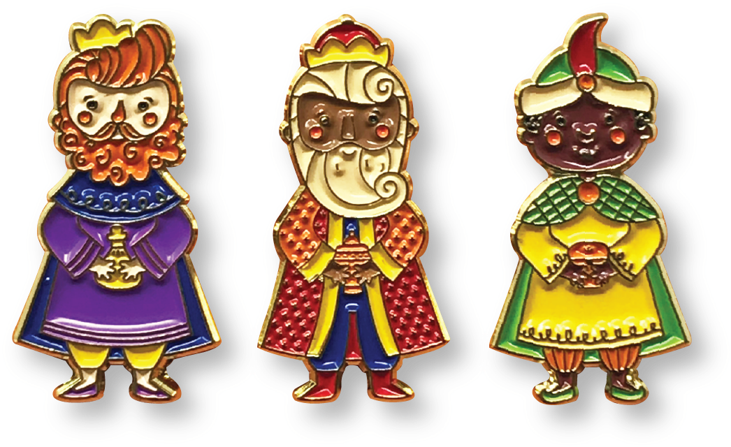 Reyes Magos Lil' Pins - Biblical Magi (1080x1080), Png Download