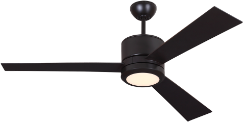 Rubbed Bronze Ceiling Fan Modern (480x480), Png Download
