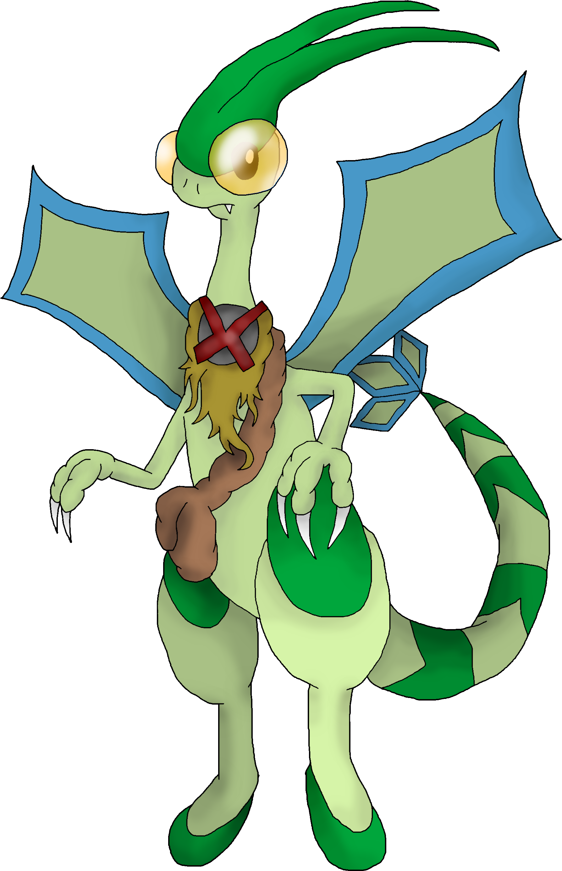 Redesigned Flygon Jolt - Cartoon (2000x3035), Png Download