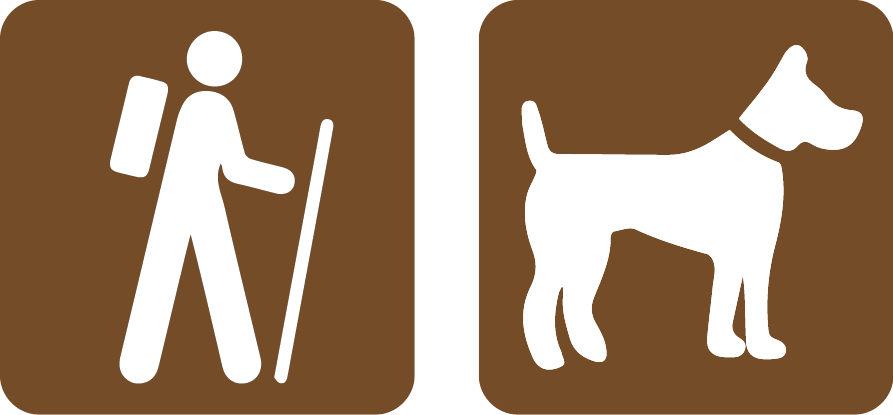 1 Wolverine Trail - Hiking Clip Art (893x415), Png Download