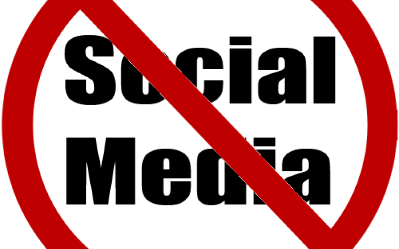 No Social Media C - No Social Media Png (800x500), Png Download