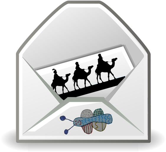 Carta A Los Reyes Magos - Mail (567x537), Png Download