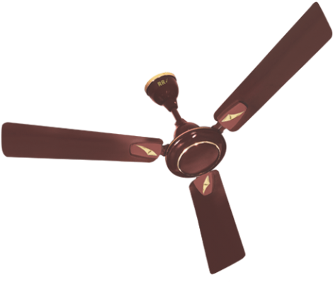 Brown Colour Ceiling Fan (480x480), Png Download