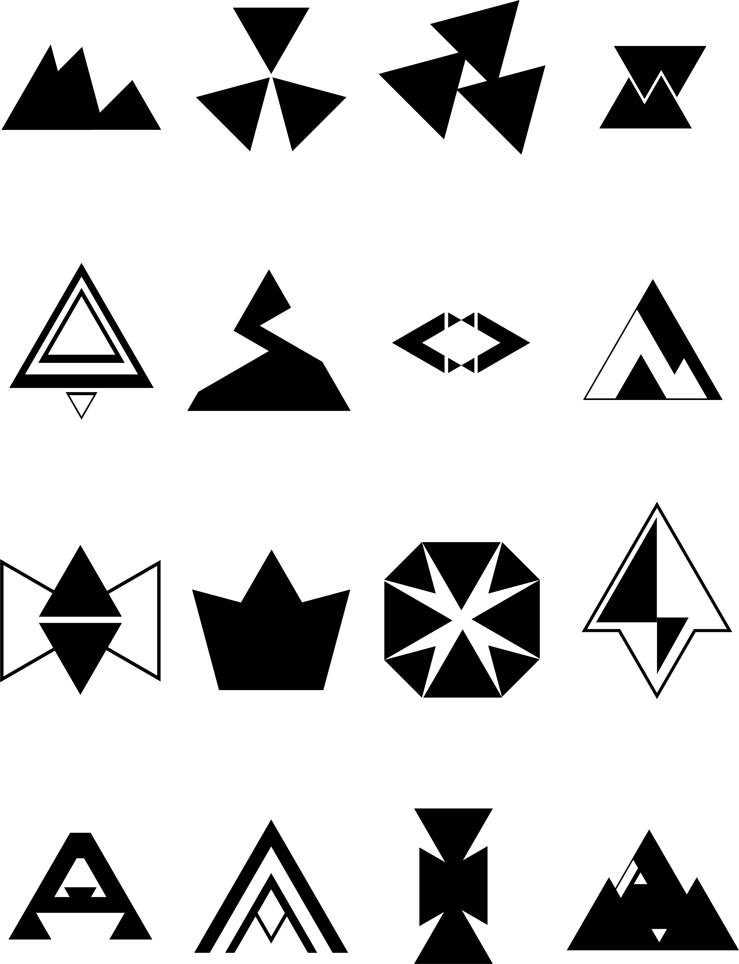 16 Triangulos - Triangle (2415x3150), Png Download