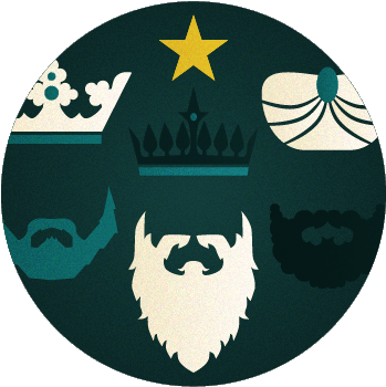 Reyes-magos - Emblem (406x421), Png Download