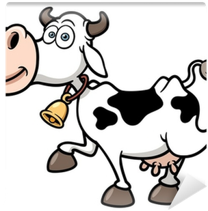 Vector Illustration Of Cartoon Cow Wall Mural • Pixers® - Cartoon Cows (400x400), Png Download
