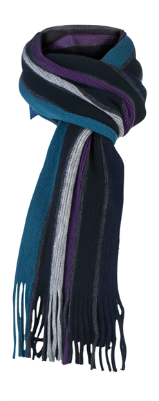 Mens Luxury Striped Winter Scarf - Giovanni Cassini - Mens Thick Multi Color Warm Large (665x580), Png Download