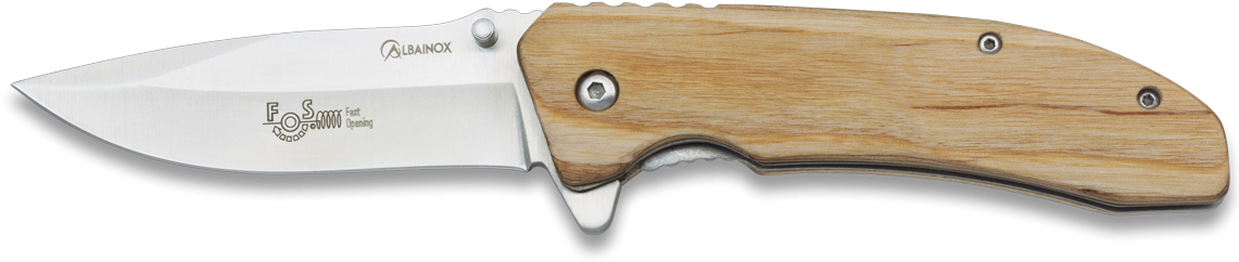 Pocket Knife Albainox Fos - Blade (1140x312), Png Download