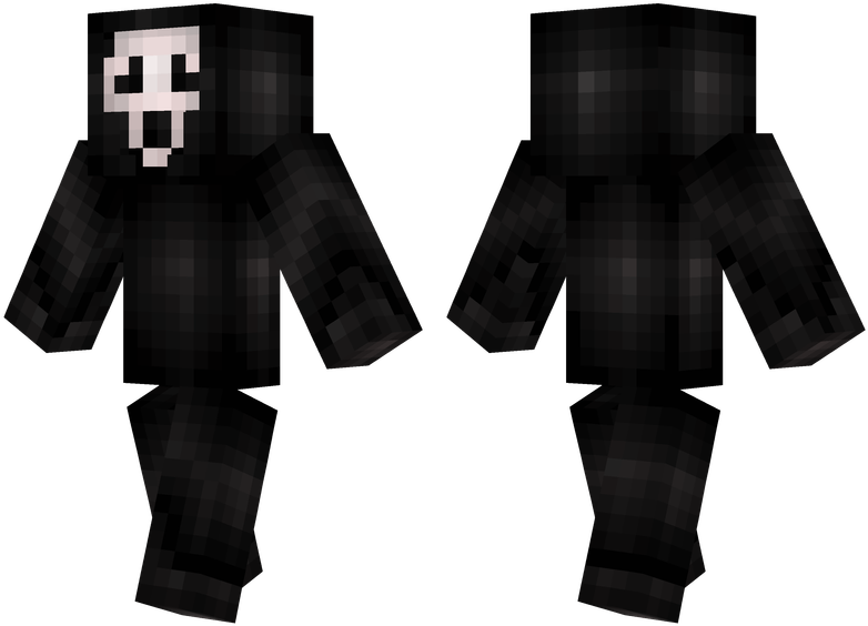 Ghostface - Green And Black Minecraft Skins (804x576), Png Download