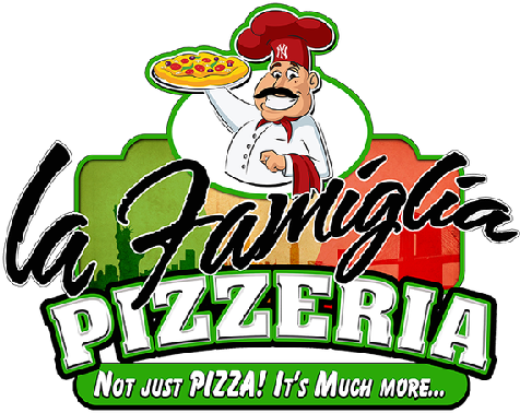 La Famiglia Pizzeria - Pizza La Familia Logo (500x388), Png Download