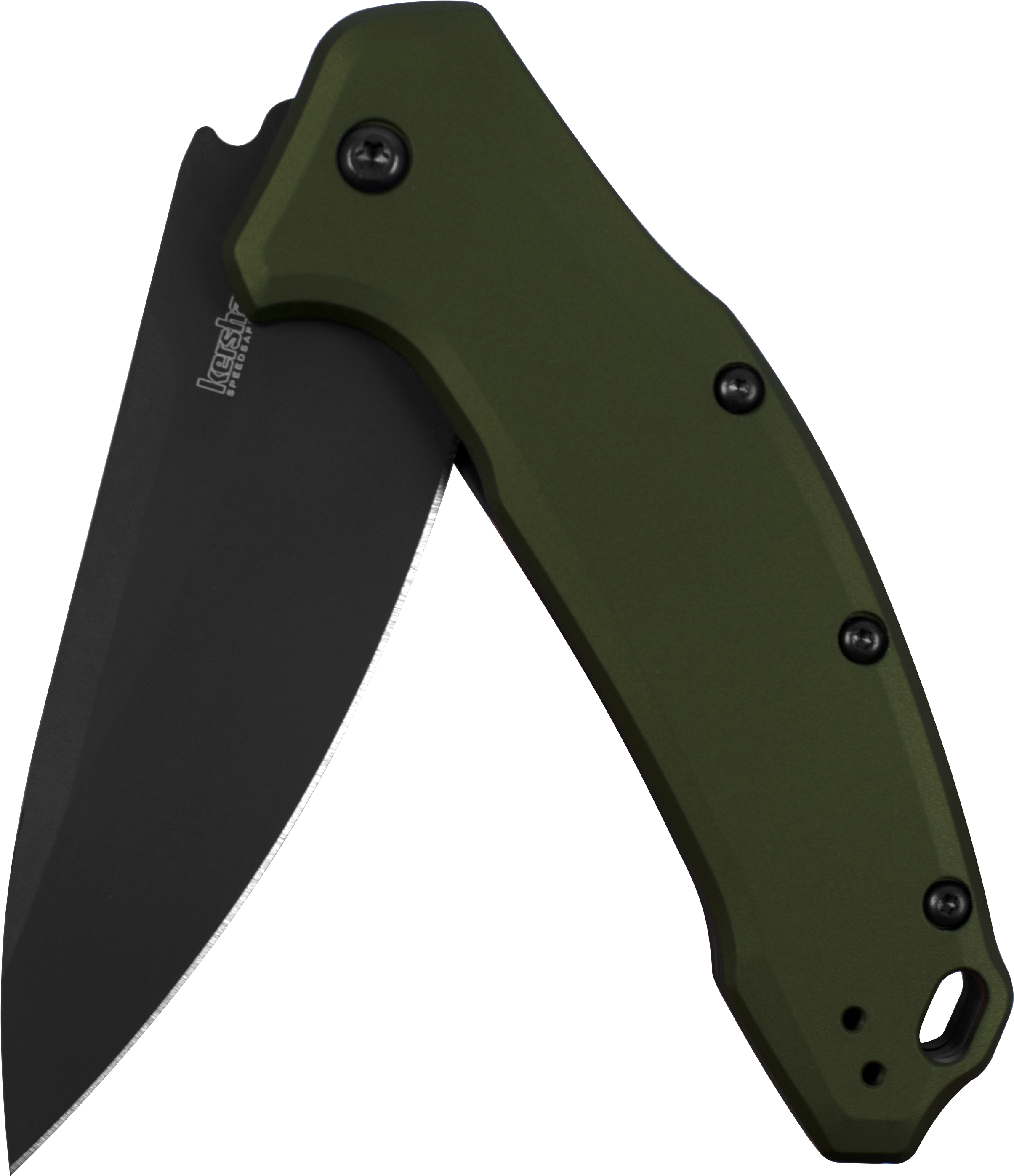 Kershaw Link Olive/black Pocket Knife - Knife (2999x2999), Png Download