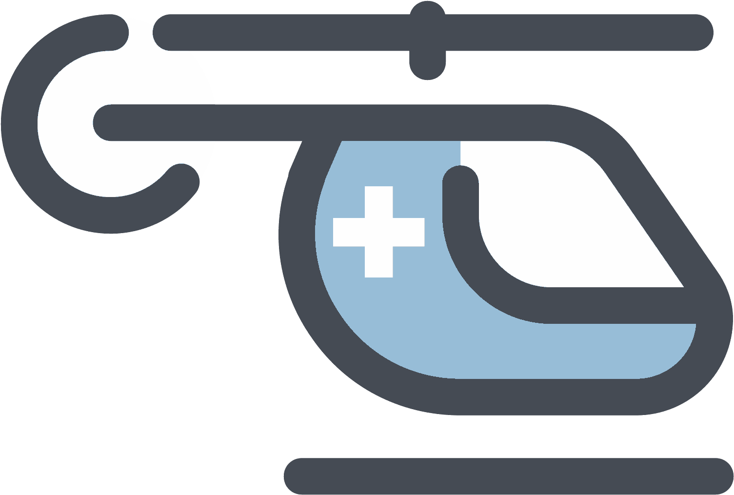 Hospital Helicopter Icon - Icon (1600x1600), Png Download