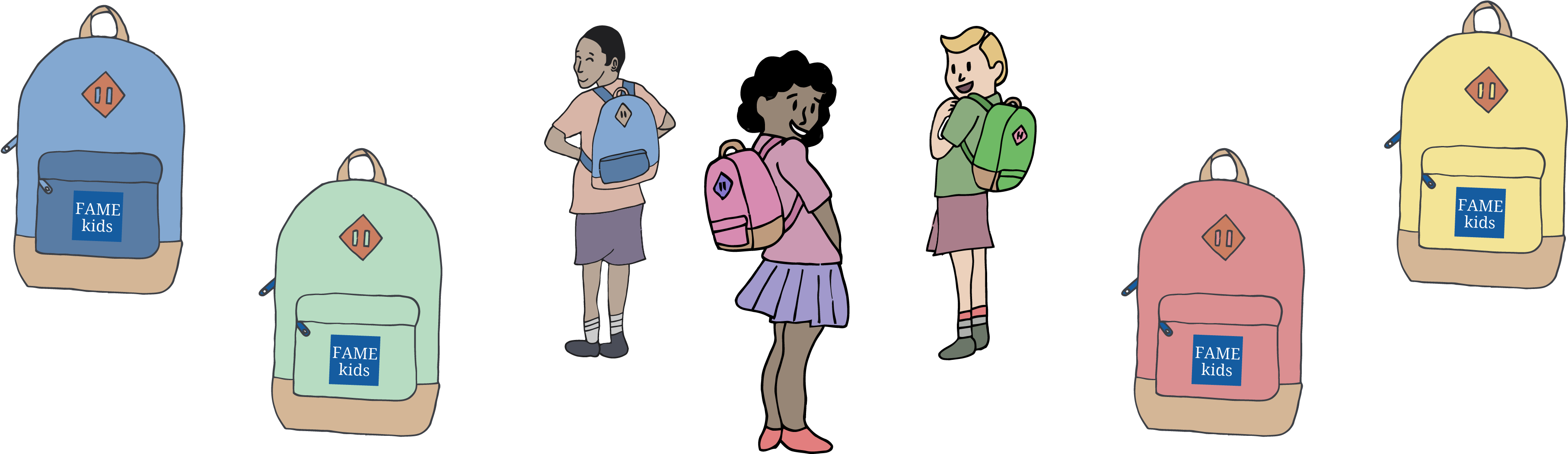 Famekids Safe Kid Kit - Child (4001x1230), Png Download
