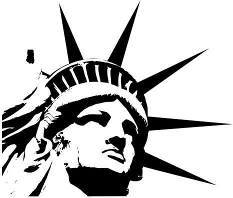 Liberty Statue Png Images - Statue Of Liberty Head Png (645x400), Png Download