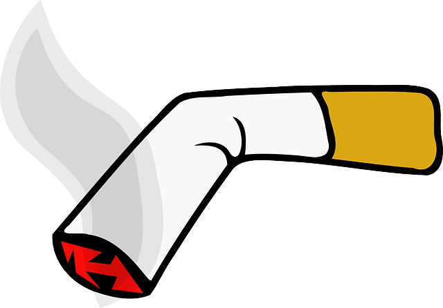 Cigarette-24284 - Cigarette Clipart (640x446), Png Download