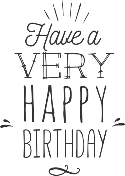 Have A Very Happy Birthday Typography - Hope Anchors The Soul Phone Case - Iphone 4/4s (400x561), Png Download