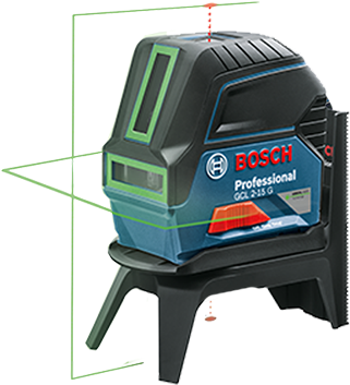 Measuring Technology Products With Green Laser Technology - Bosch Gcl 215 G (450x604), Png Download