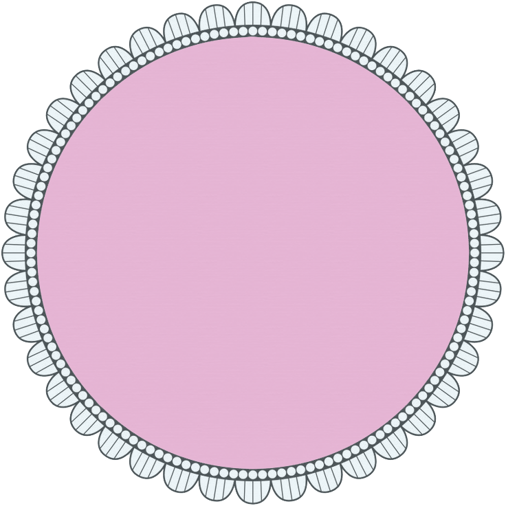 Scalloped Circle Png - Bases Png (736x736), Png Download