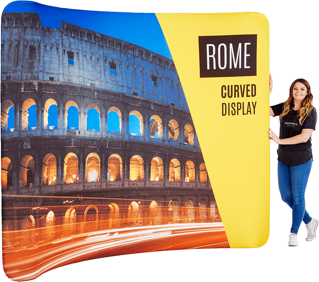 Rome Curved Fabric Stand - Colosseum (1200x1200), Png Download
