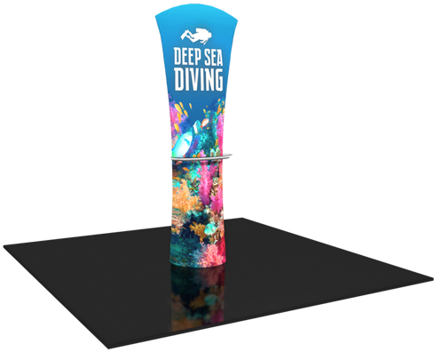 Formulate Essential Entice Curved Banner Stand With - Formulate Essential Cobra Banner Display (500x430), Png Download