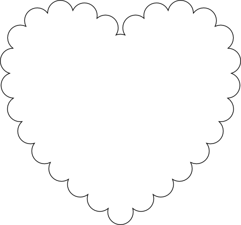 Scalloped Circle Template Printable 571 Kb Templates - Shape (482x450), Png Download