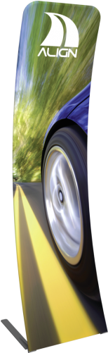 Formulate Essential Tension Fabric Banner 600 Curved (500x500), Png Download