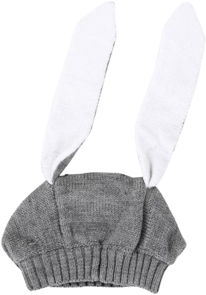 Rabbit Ears Hat - Baby Boy Girl Children Crochet Knit Winter Hat Bunny (600x600), Png Download