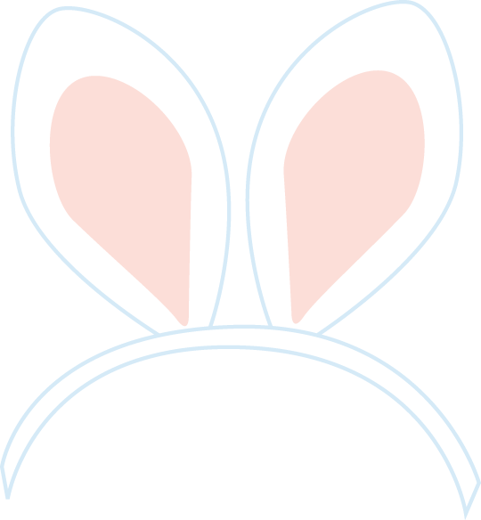 Bunny Ear Clip Art Png (540x584), Png Download