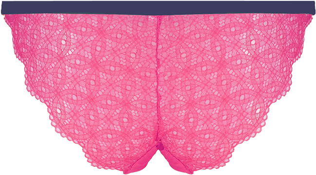 Edition Lace Navy Pink Knicker T29 3000navypink - Lace (800x740), Png Download