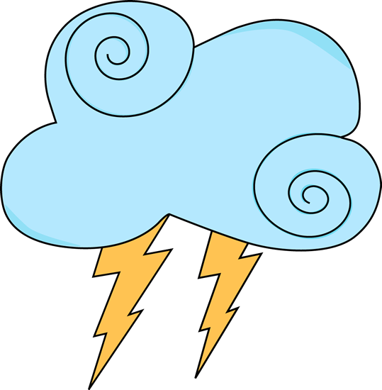 Light Blue Swirl Cloud With Lightning - Cloud (539x550), Png Download
