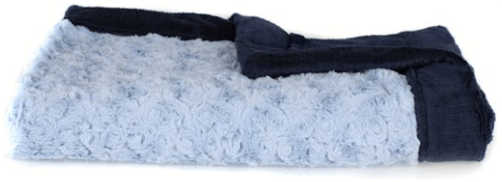 Light Blue Swirl Navy Lush Mini Blanket - Saranoni Receiving Blanket Light Blue Swirl/navy Lush (1000x1000), Png Download
