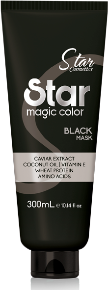 Star Magic Color Black Mask - Color (620x620), Png Download